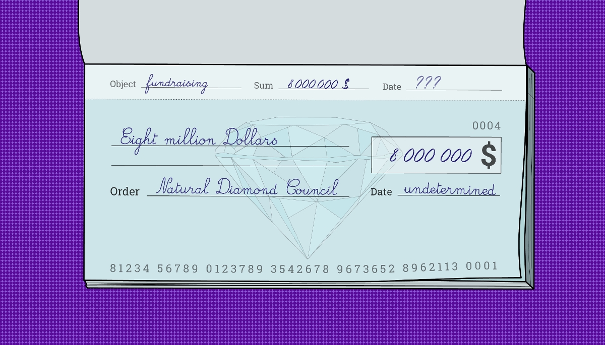 De Beers has pledged to stump up $8m to help the Natural Diamond Council lobby against lab-grown stones.