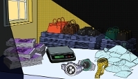 Fake goods are increasingly turning up in loot seized from criminals in France.