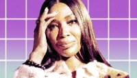 The British supermodel Naomi Campbell.