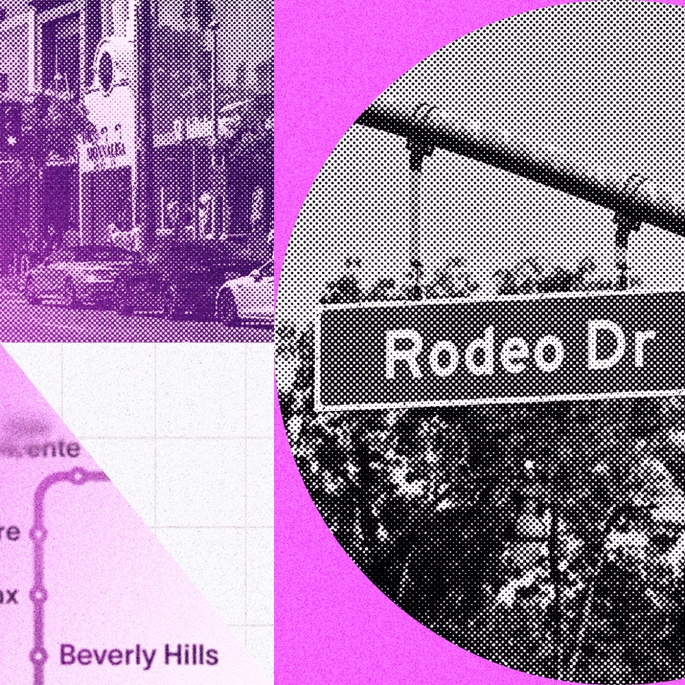 The upmarket neighbourhood of Rodeo Drive reigns supreme in Beverly Hills
