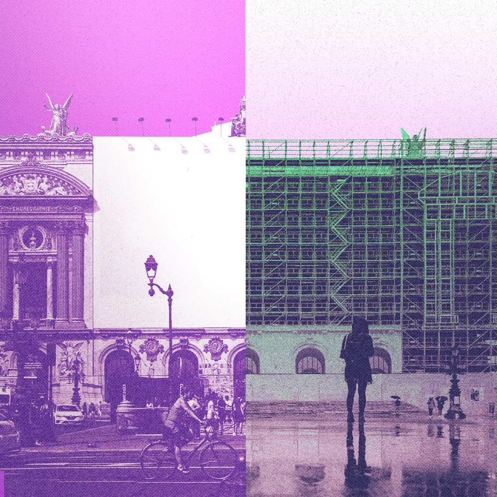 The boom in giant advertising hoardings in Paris may have reached its peak.