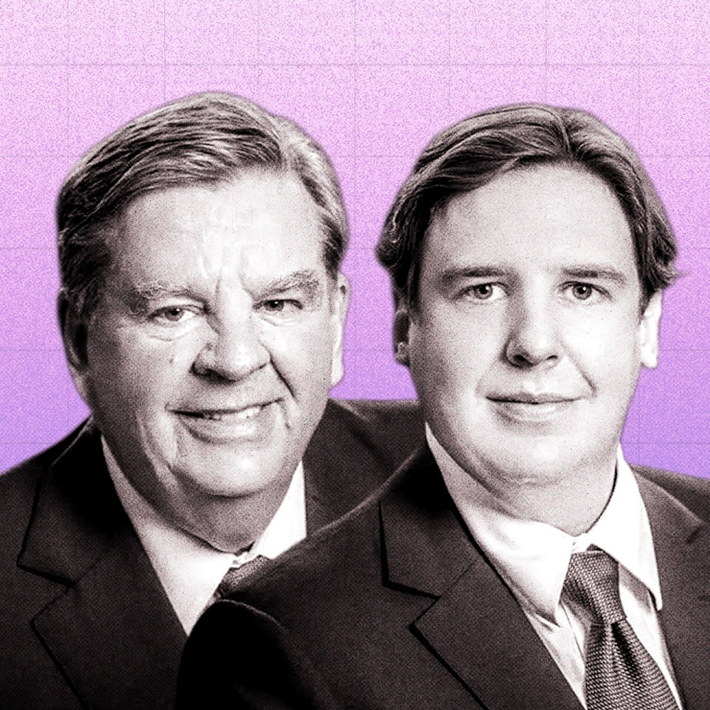 Richemont CEO Johann Rupert and his son Anton Rupert Jr.