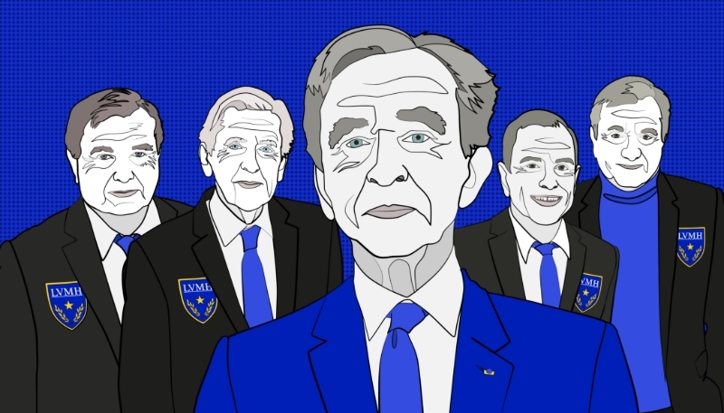 Bernard Arnault entouré de ses fidèles compagnons de route, piliers du groupe LVMH depuis des décennies.