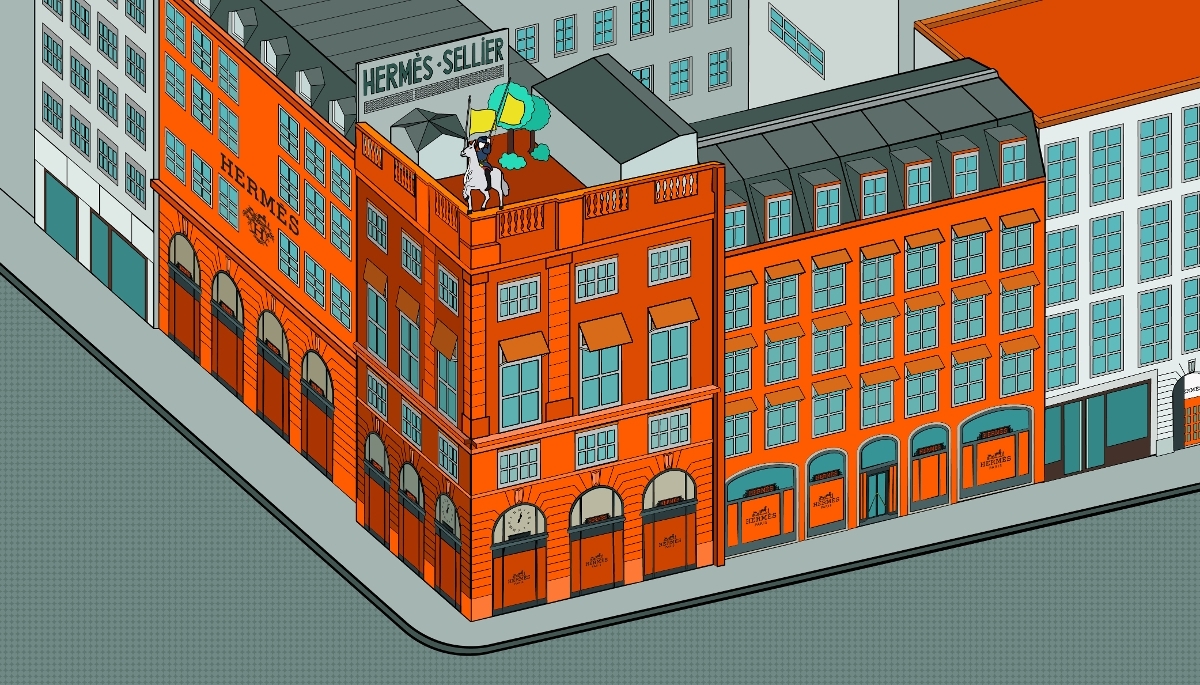 La famille Hermès contrôle une dizaine d’immeubles dans le quartier du Faubourg-Saint-Honoré, fief historique du groupe.