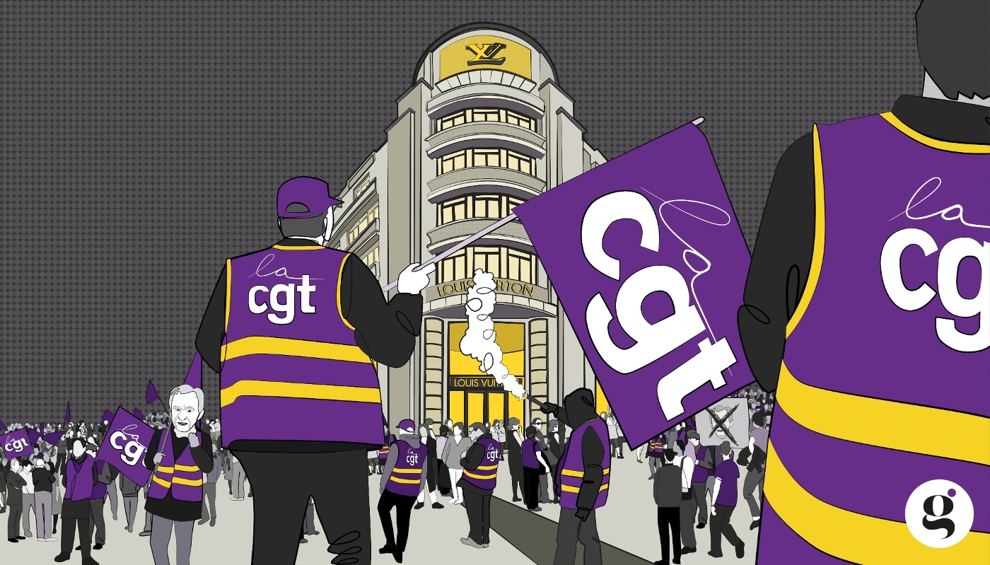 La CGT mène une lutte acharnée en interne et multiplie les opérations de communication pour s'implanter le plus largement possible au sein du groupe de Bernard Arnault.