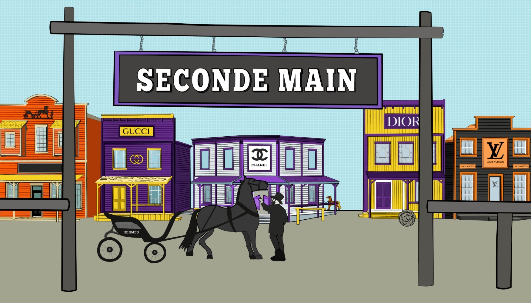 Les marques dans le Far West de la seconde main