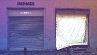 La boutique Hermès de la cité phocéenne, au lendemain du pillage du 17-Octobre. 