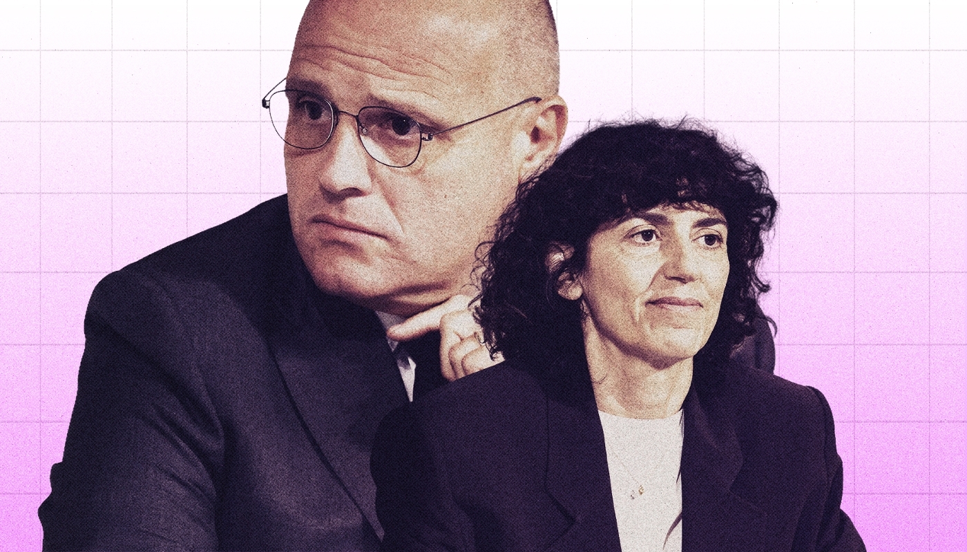 Jean-Marc Duplaix, directeur des opérations de Kering, et Francesca Bellettini, ex-n°2 du groupe, aujourd'hui à la tête de Gucci.