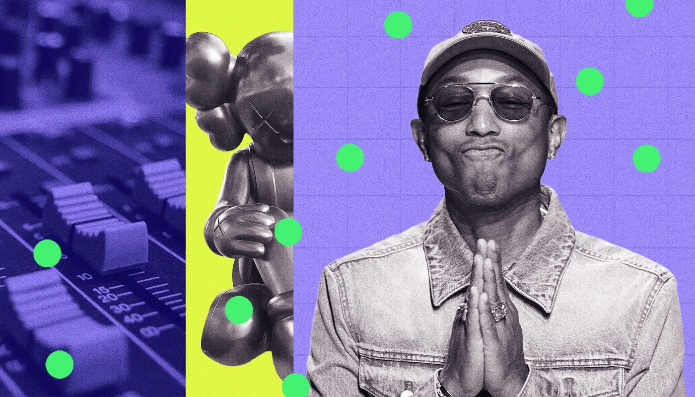 Piscine, studio de musique, Koons : le nouveau refuge parisien de Pharrell Williams.